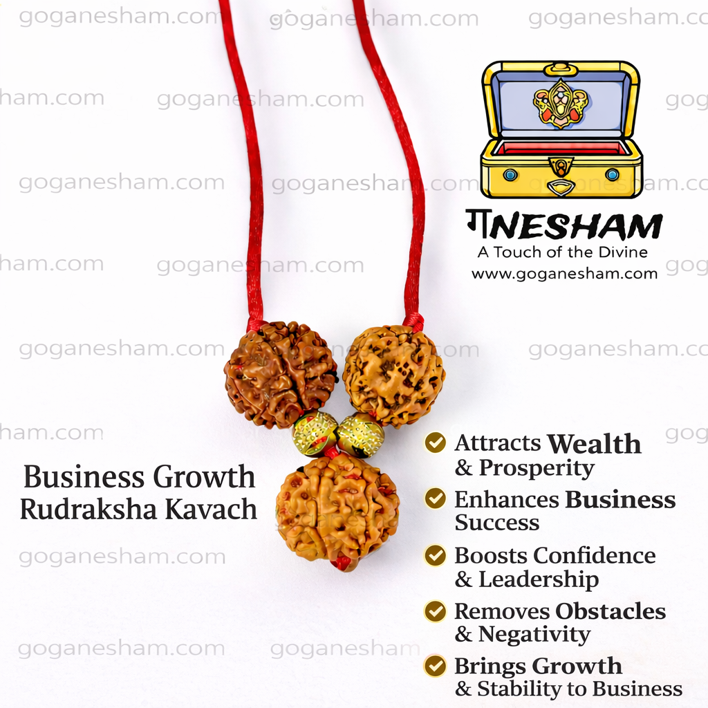 Ganesham Business Growth Rudraksh Kavach | Certified Original Rudraksha with X-Ray Report | Wealth Success Protection Kavach - Image 4