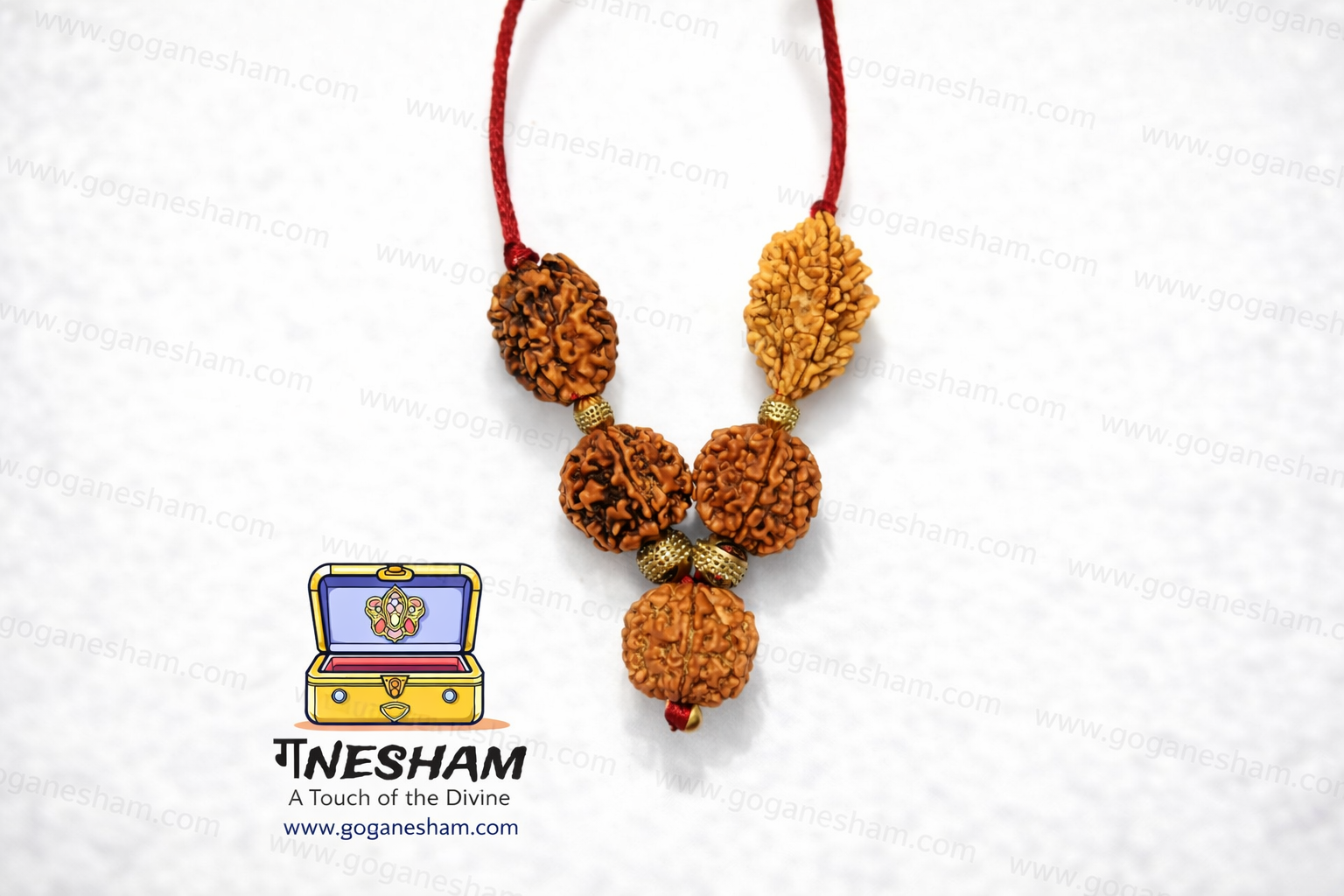 Ashta Shakti Rudraksh Kavach Certified Power Protection Pendant with X-Ray Report by Ganesham