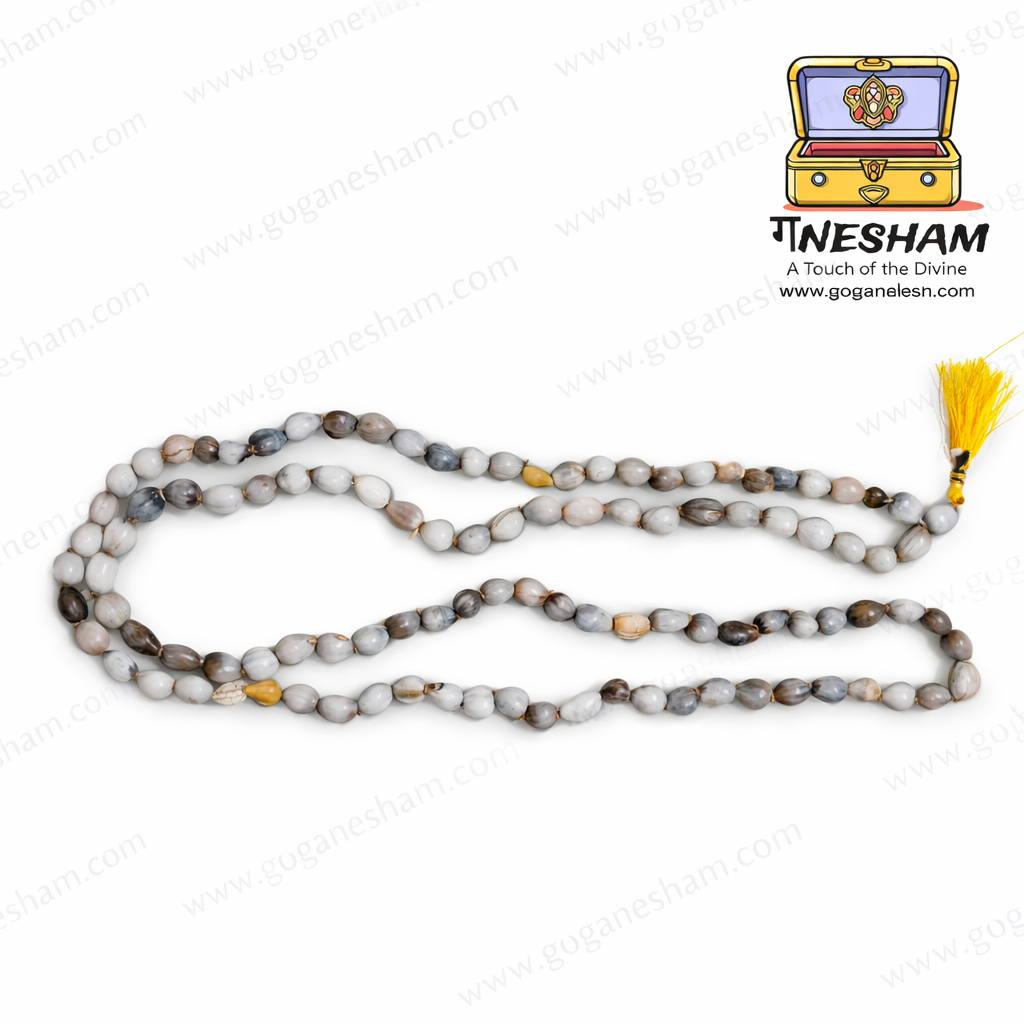 Ganesham Original Vaijanti Mala 108 Beads | Certified by JBN Gem Testing Lab Jaipur | Pure Vaijanti Beads Rosary for Krishna Mantra Jap | Spiritual Meditation Mala - Image 3