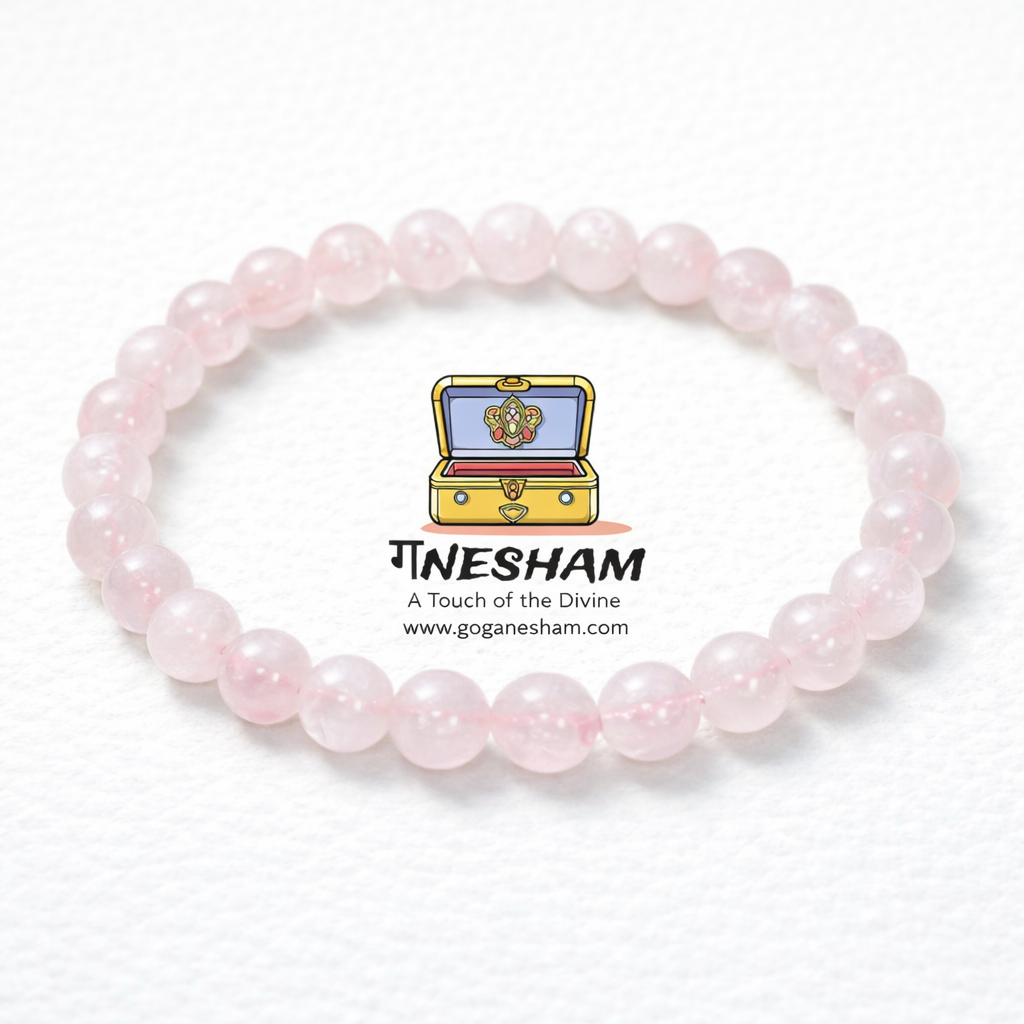๐ธ Rose Quartz Bracelet โ Love | Healing | Emotional Balance (Unisex)